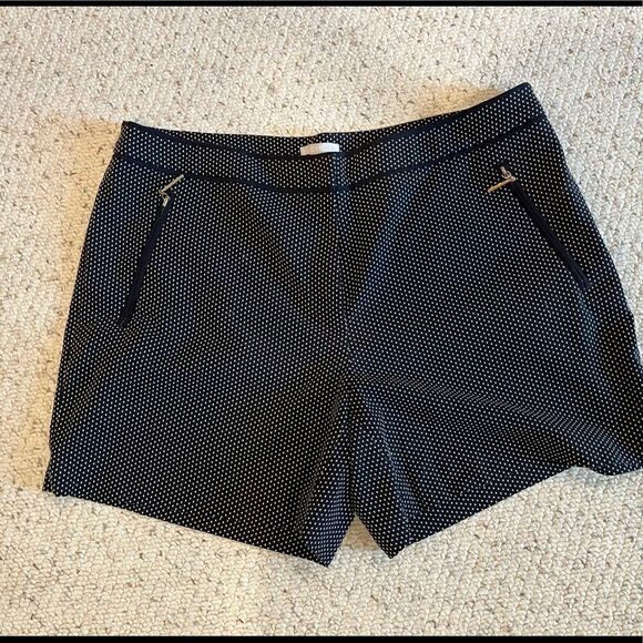 H&M Navy & white polka dot shorts Size 14 - NWOT - Picture 1 of 9